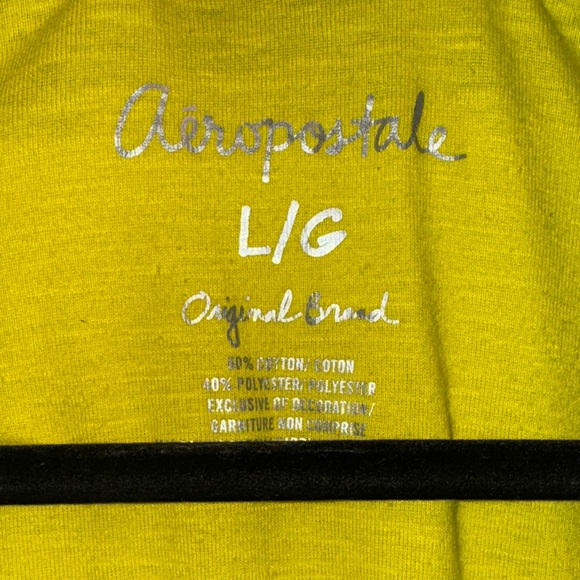 Aeropostale Bright Yellow Long Sleeve Tee - Picture 2 of 3